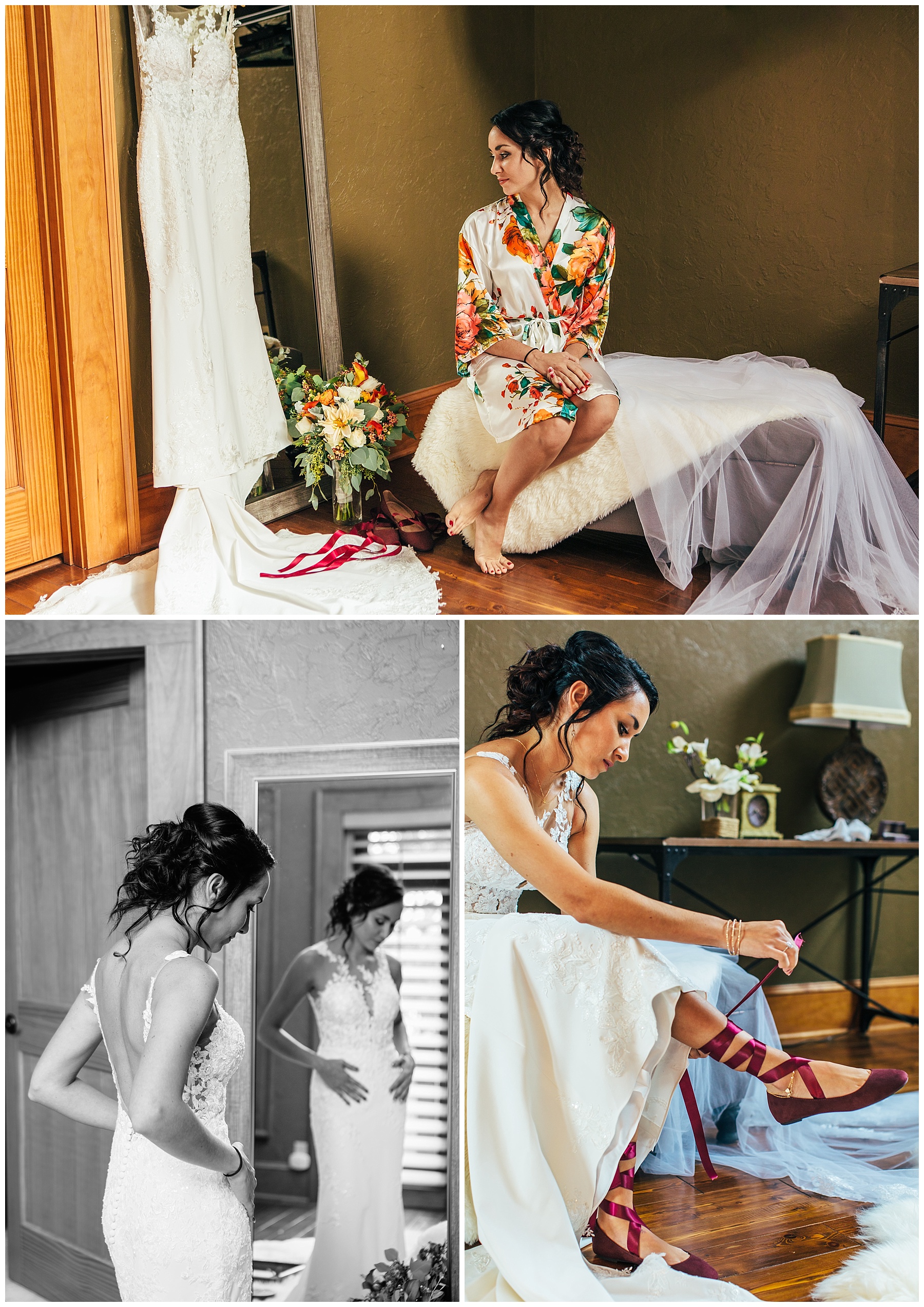 Bride getting ready photo by Natural Craft Photography Boone, NC based wedding photographer